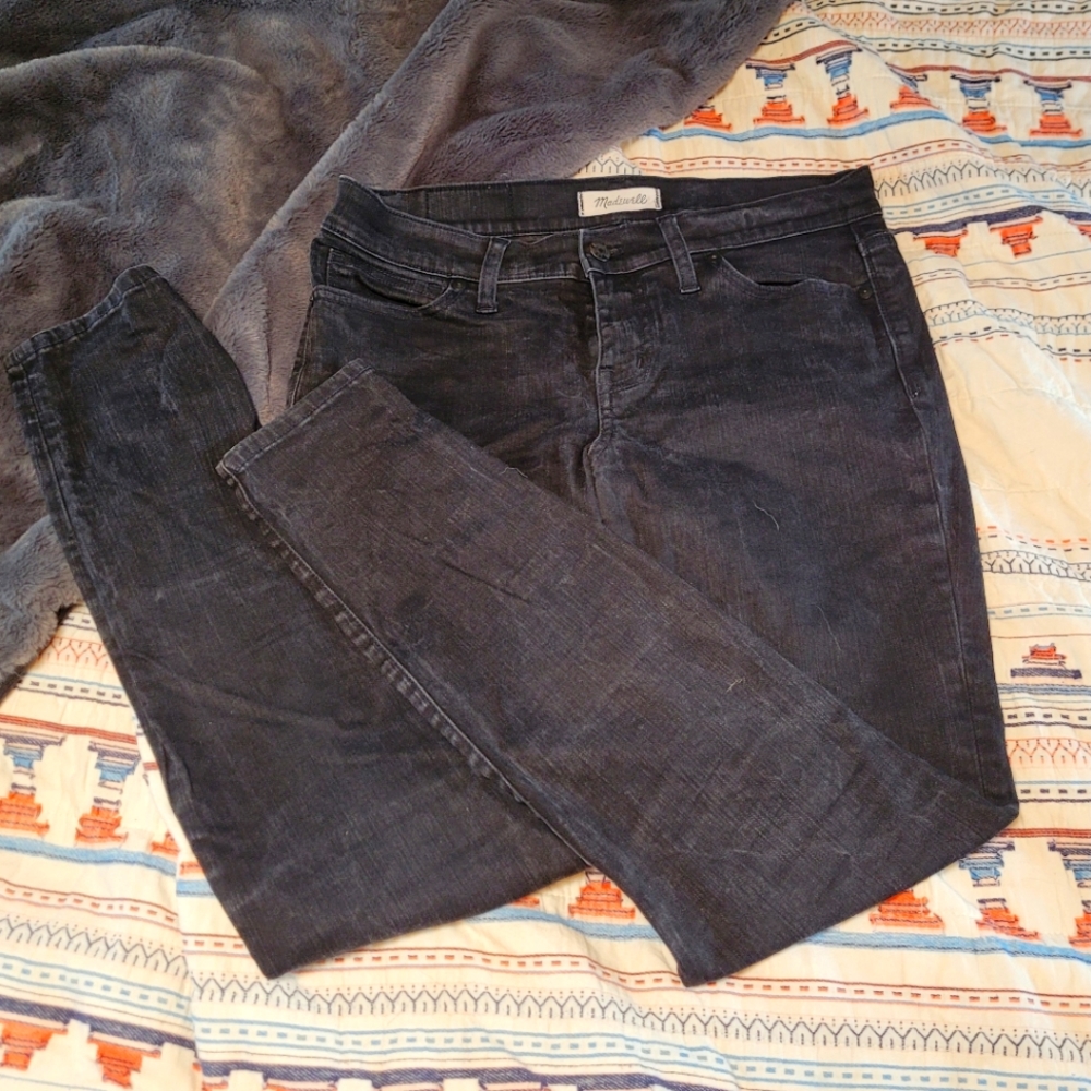 Black Madewells skinny jeans